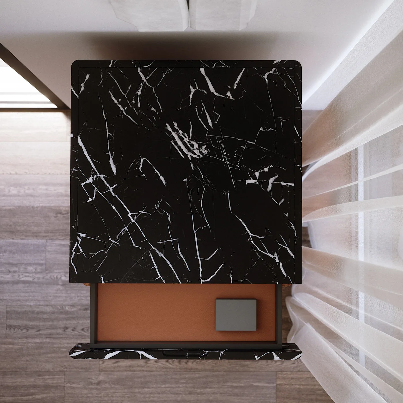 RC Wood Burl Bar Cabinet