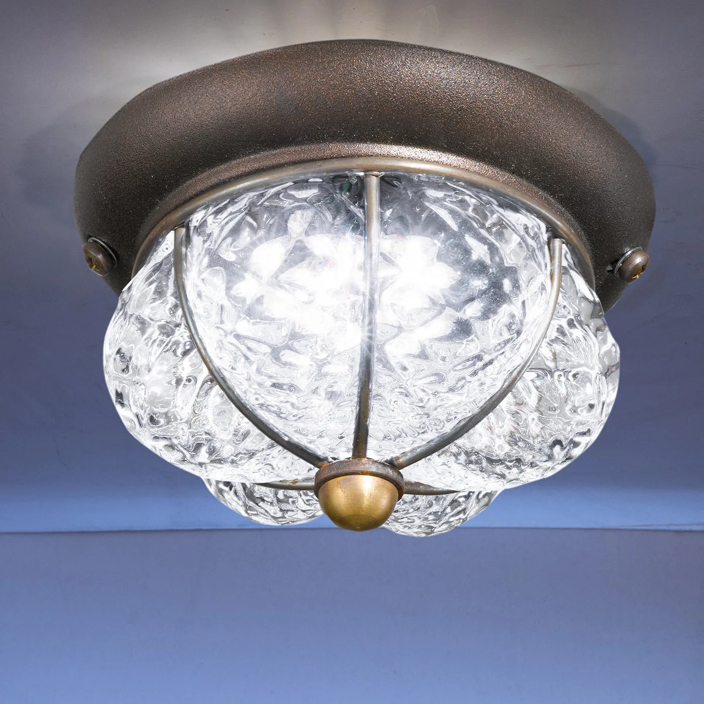 Raggio Antique & Glass Ceiling Lamp