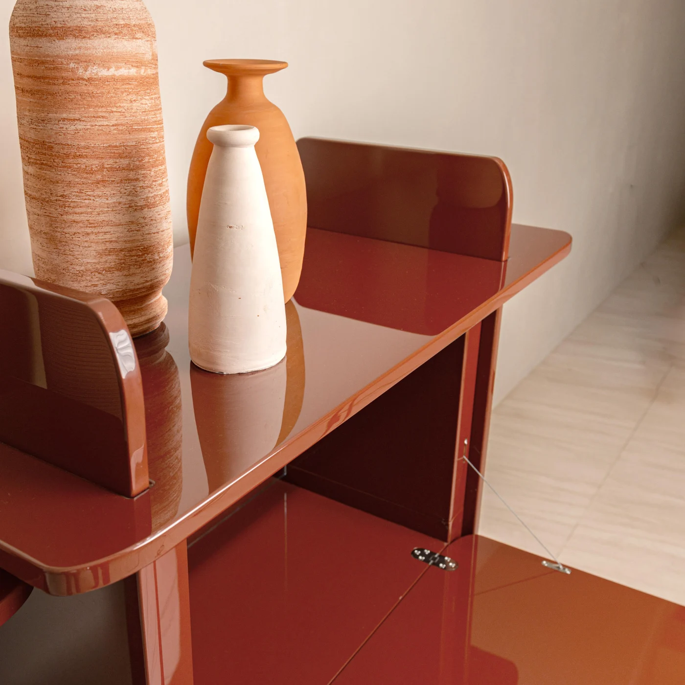 Red Greffage Bookcase