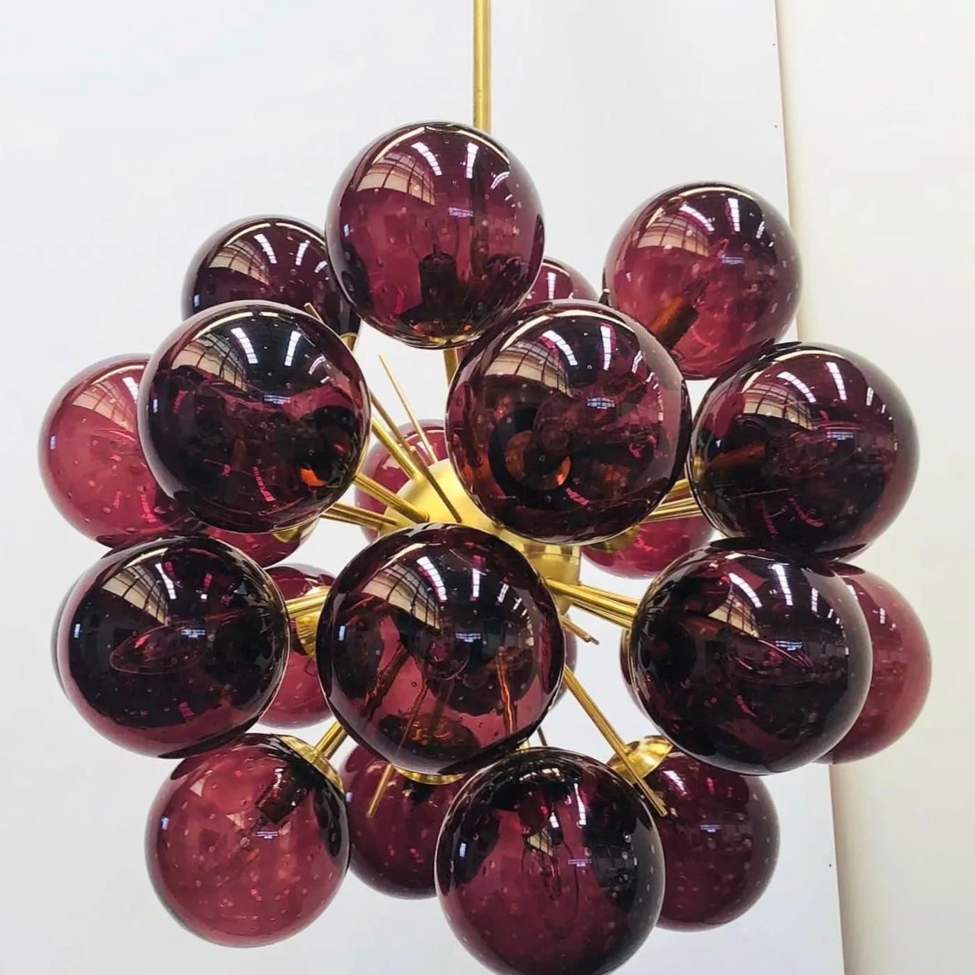 Red Ventiquattro Sputnik Chandelier