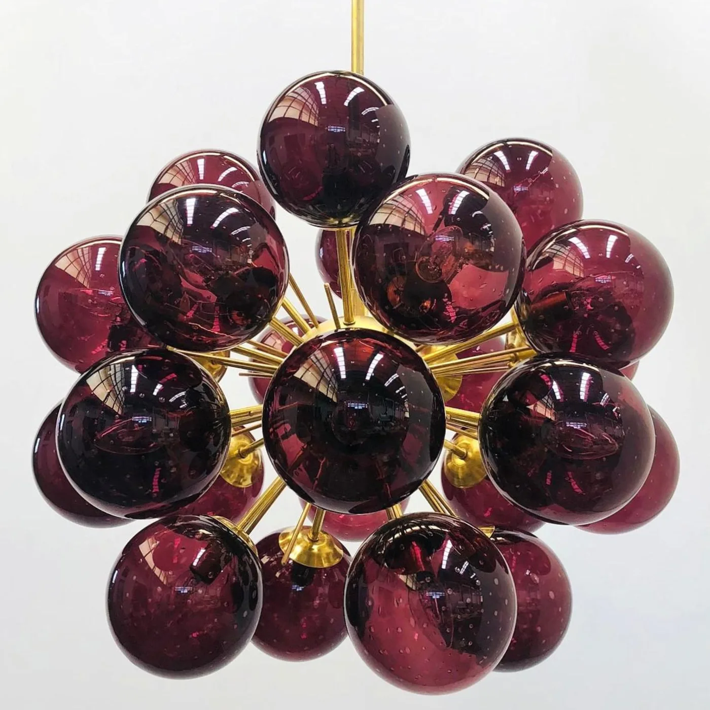 Red Ventiquattro Sputnik Chandelier