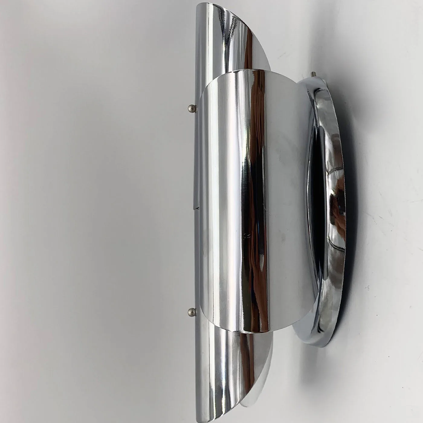 Reggiani 1970 Set of 2 Chrome Metal Sconces