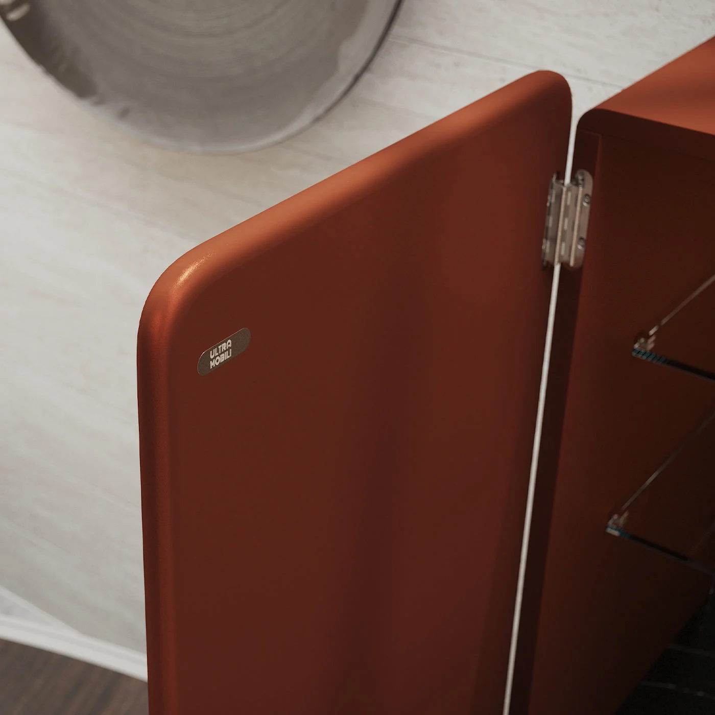 Regis 2 Door Coppery Bar Cabinet