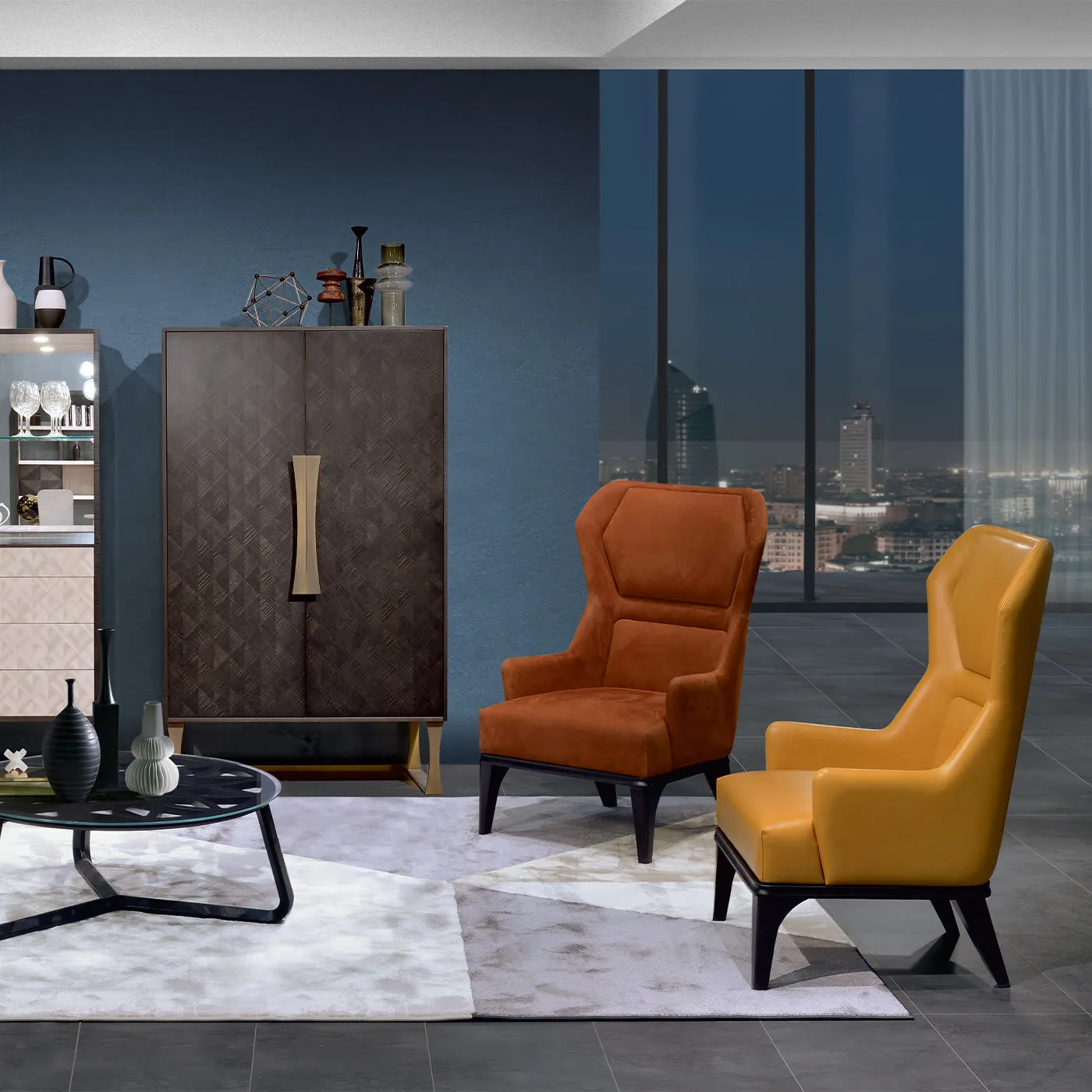 Relax Armchair 2019 Orange Nabuk