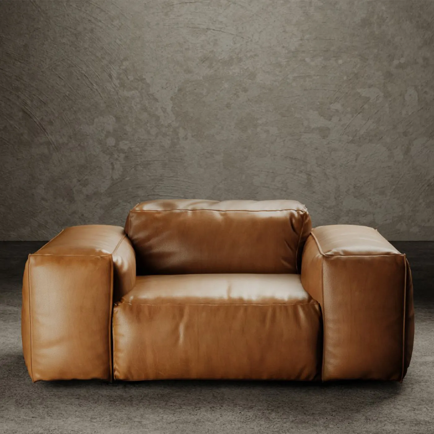 Rencontre Moi Armchair Leather Brown