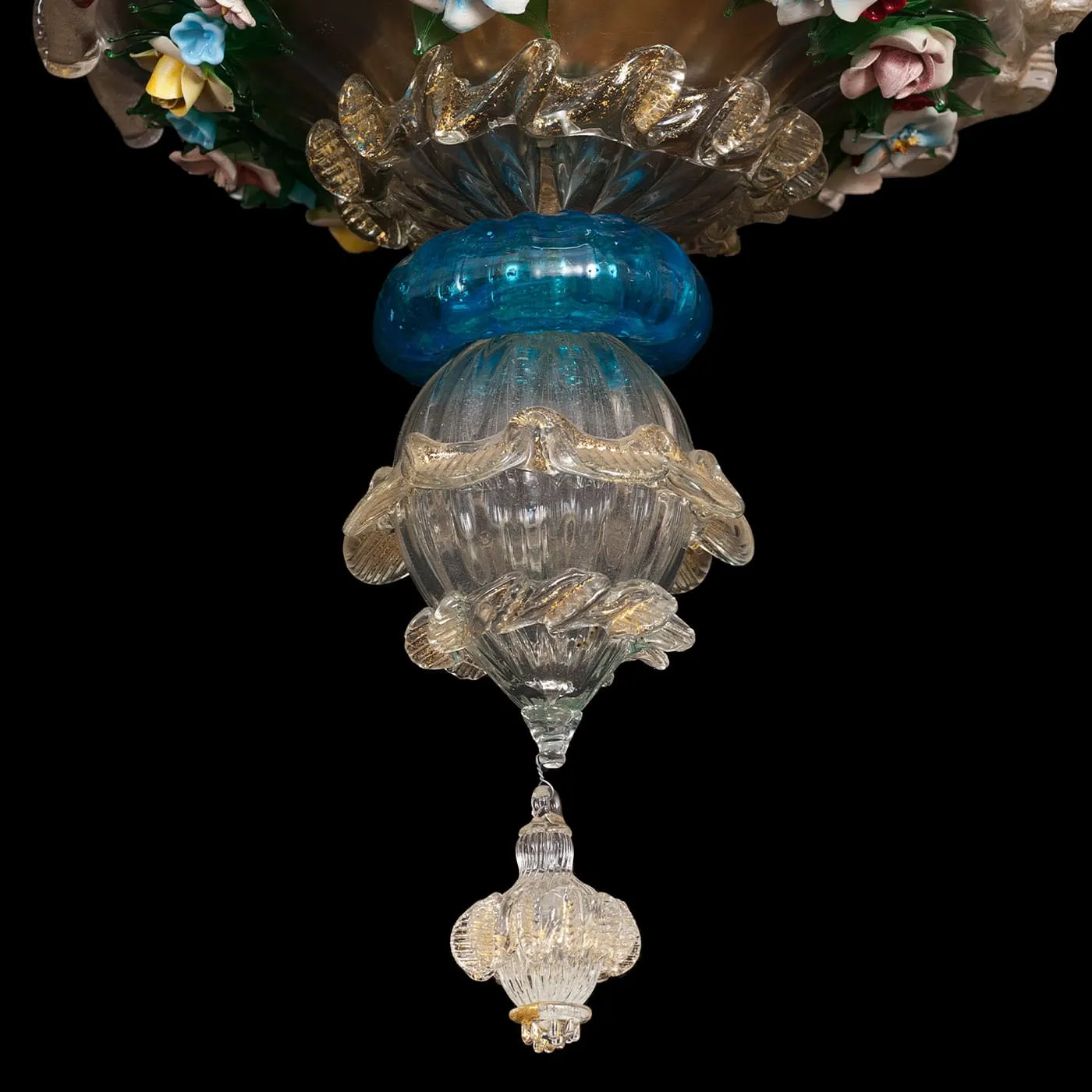 Rezzonico-style Gold and Crystal Chandelier 5