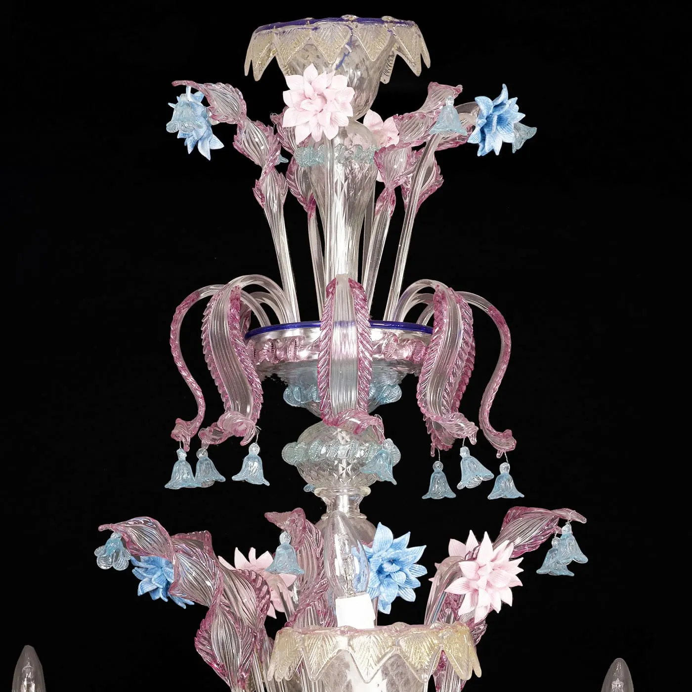 Rezzonico-style Pink Chandelier