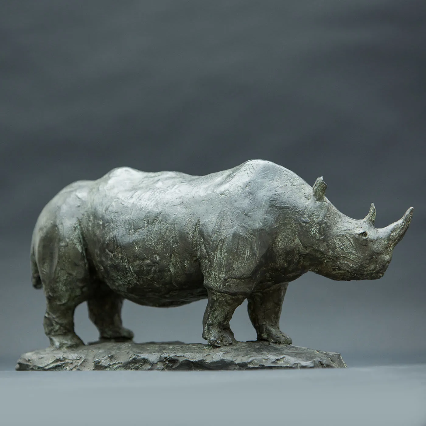 Rhinoceros Bronze Sculpture