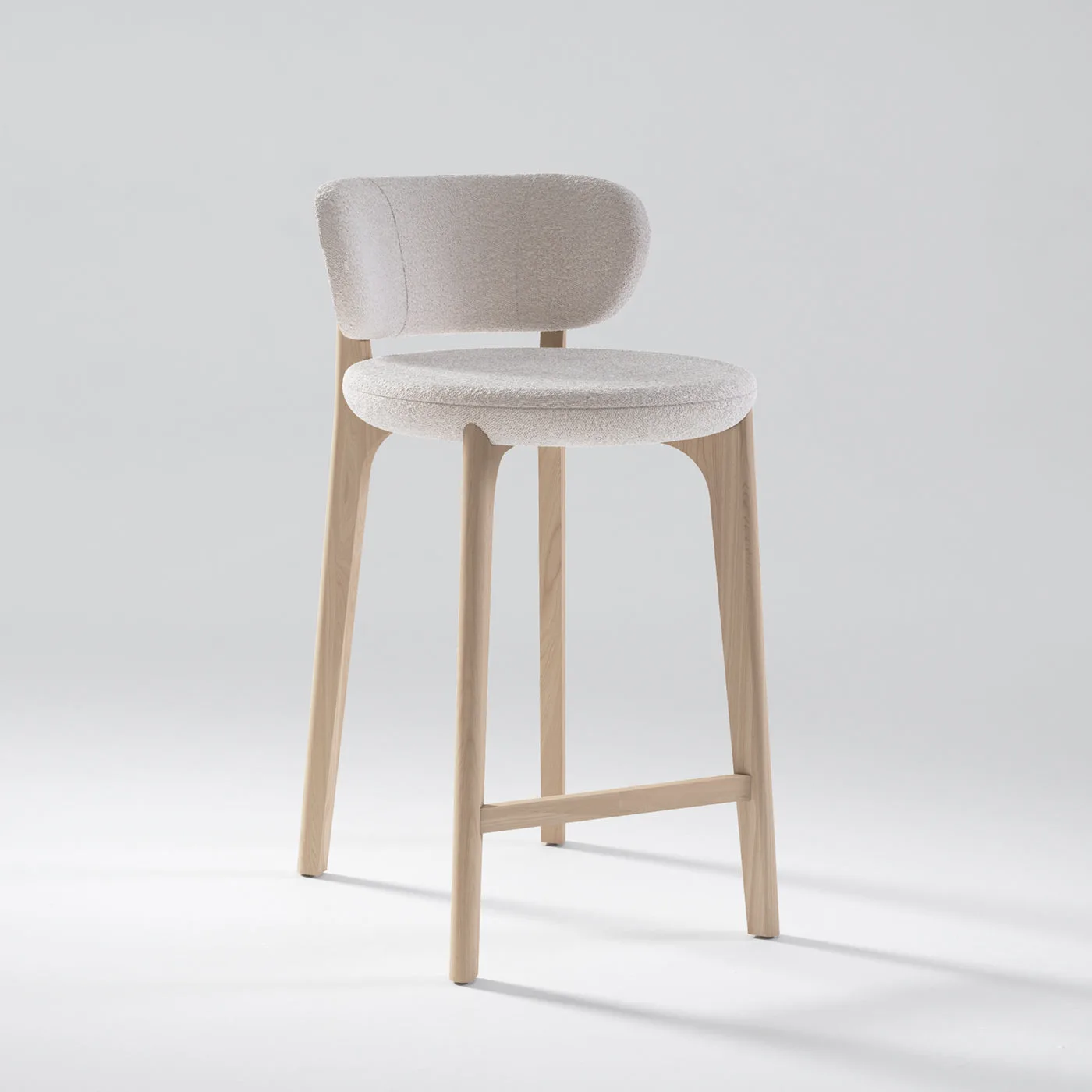 Richmond Pearl Boucle Barstool
