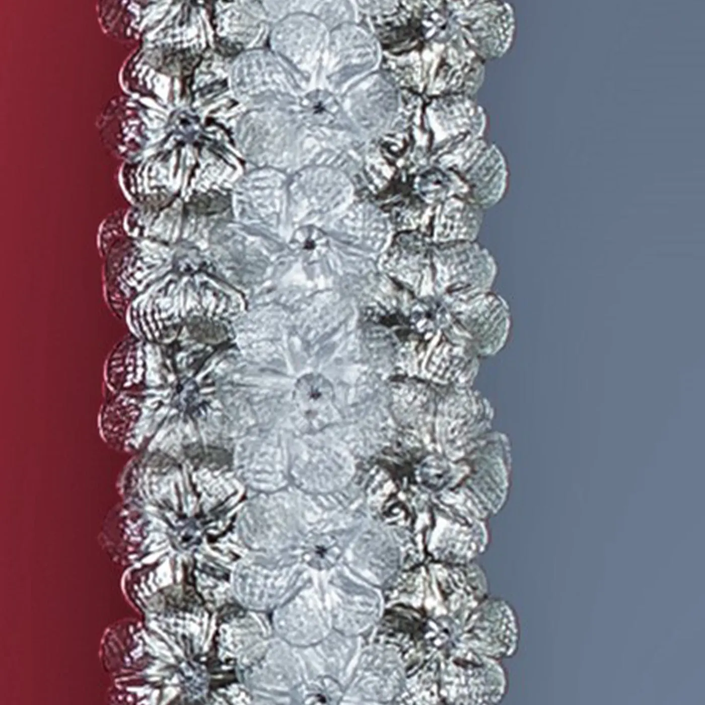 Roseto Oval Murano Glass Mirror