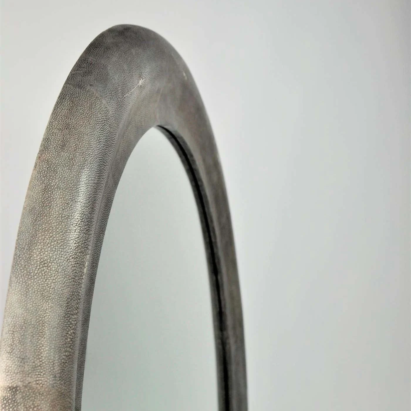 Round Shagreen Mirror