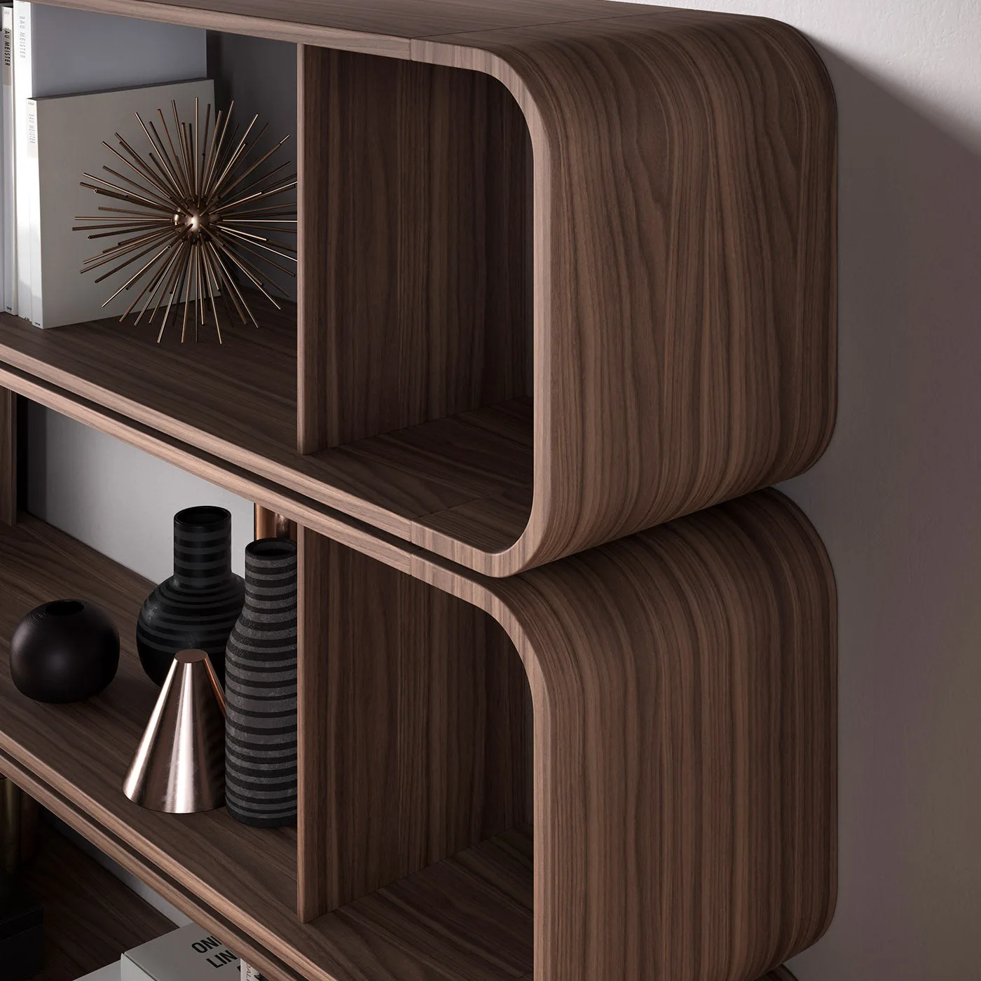 Round Up Walnut Bookcase