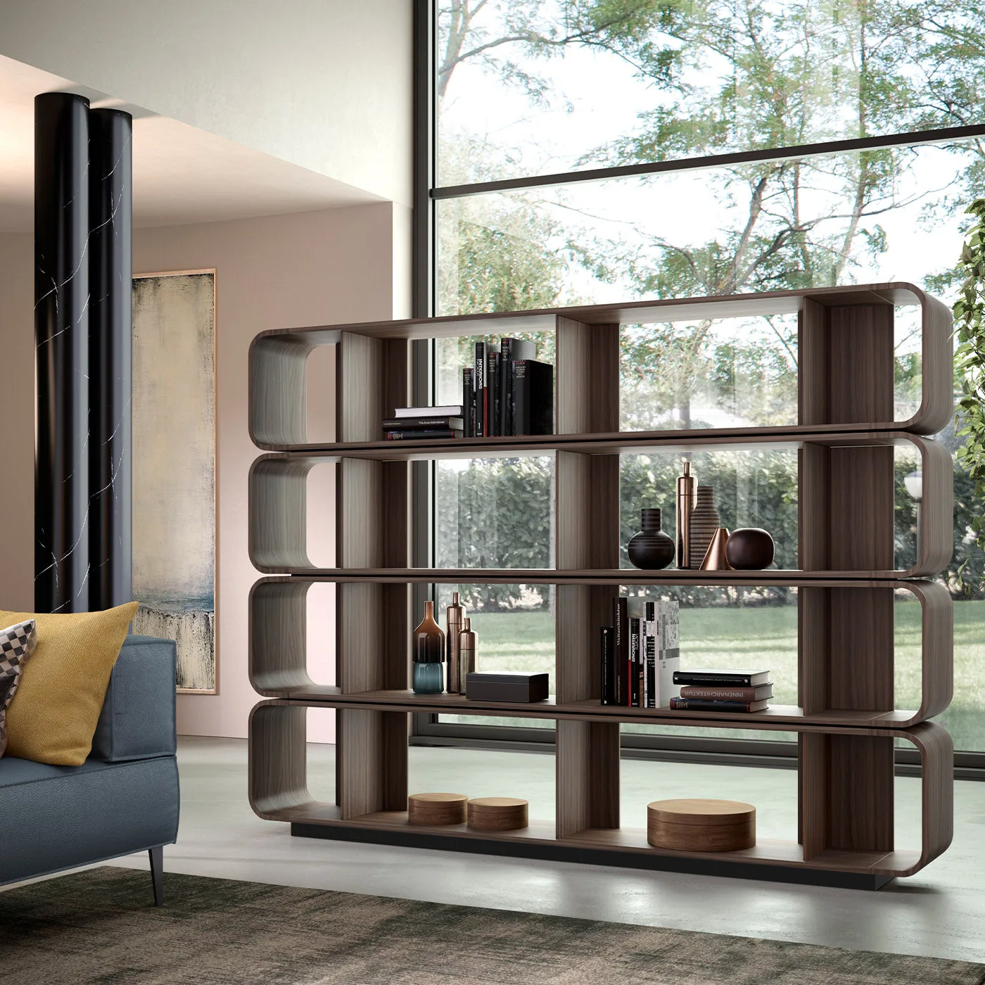 Round Up Canaletto Walnut Bookcase