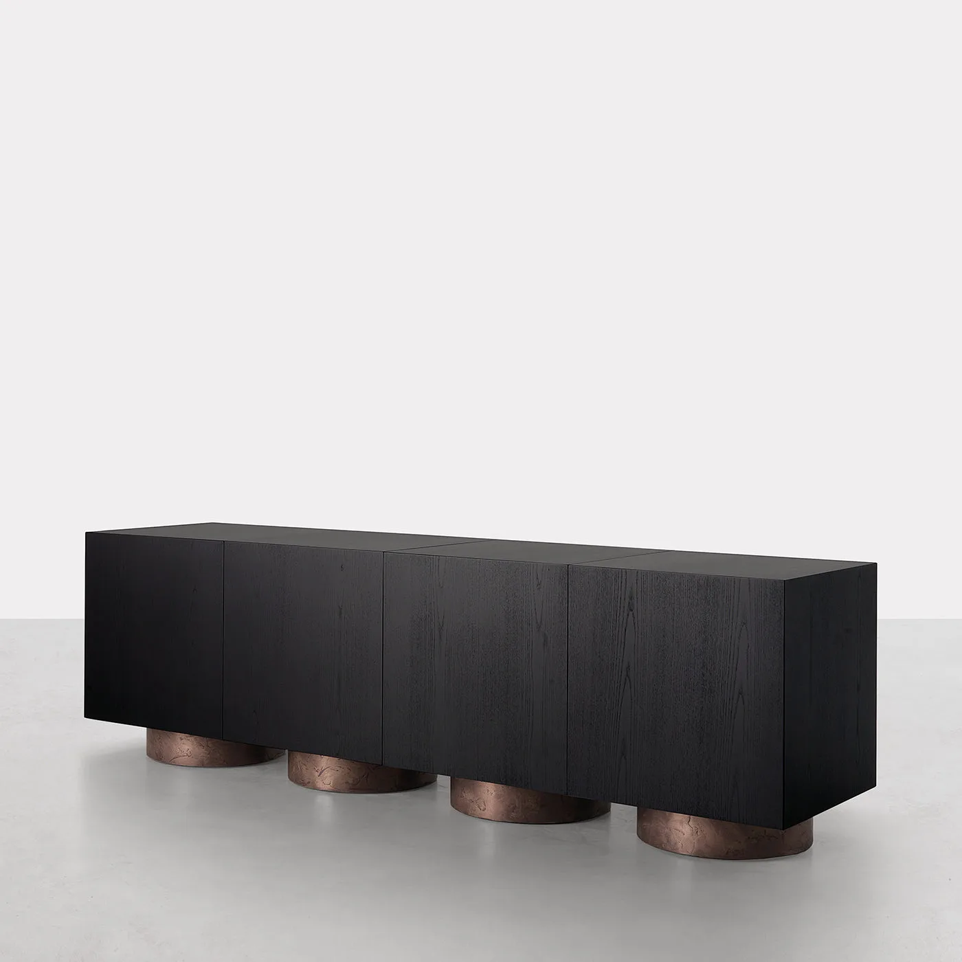 Rubik Black Ash Sideboard By Dainelli Studio