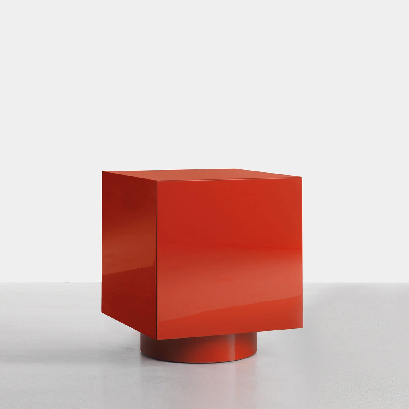 Rubik Red Accent Table By Dainelli Studio