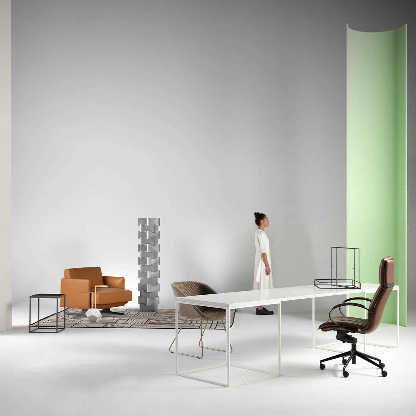 Sabal A Brown Leather Office Armchair