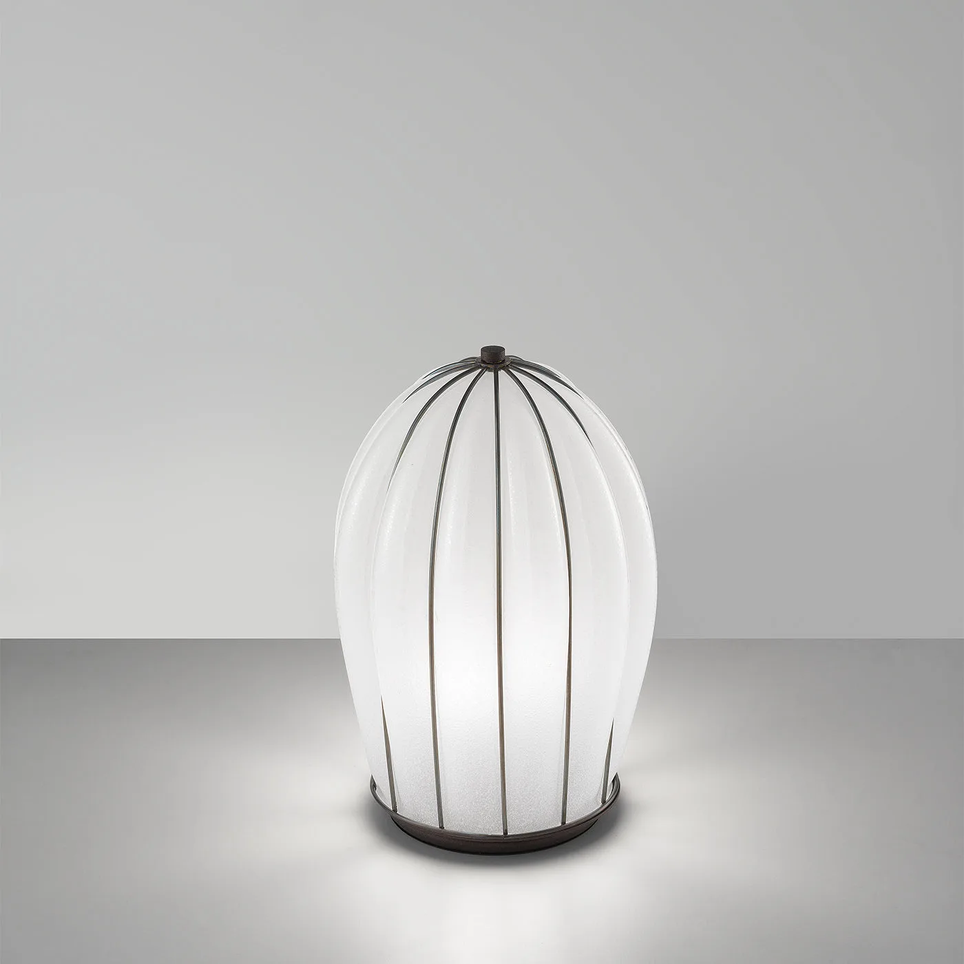 Salice White Caged Table Lamp