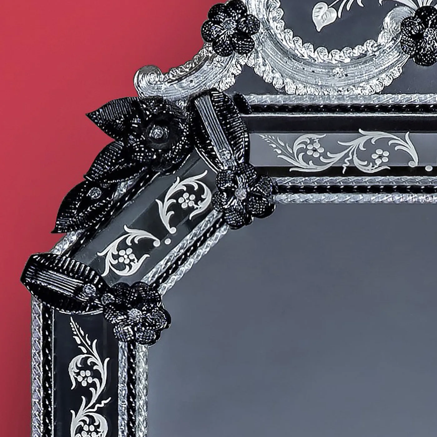 San Trovaso Murano Glass Mirror