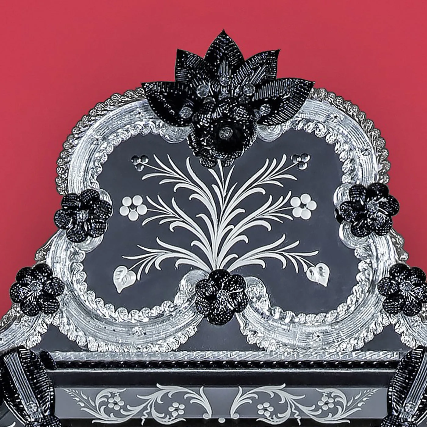 San Trovaso Murano Glass Mirror