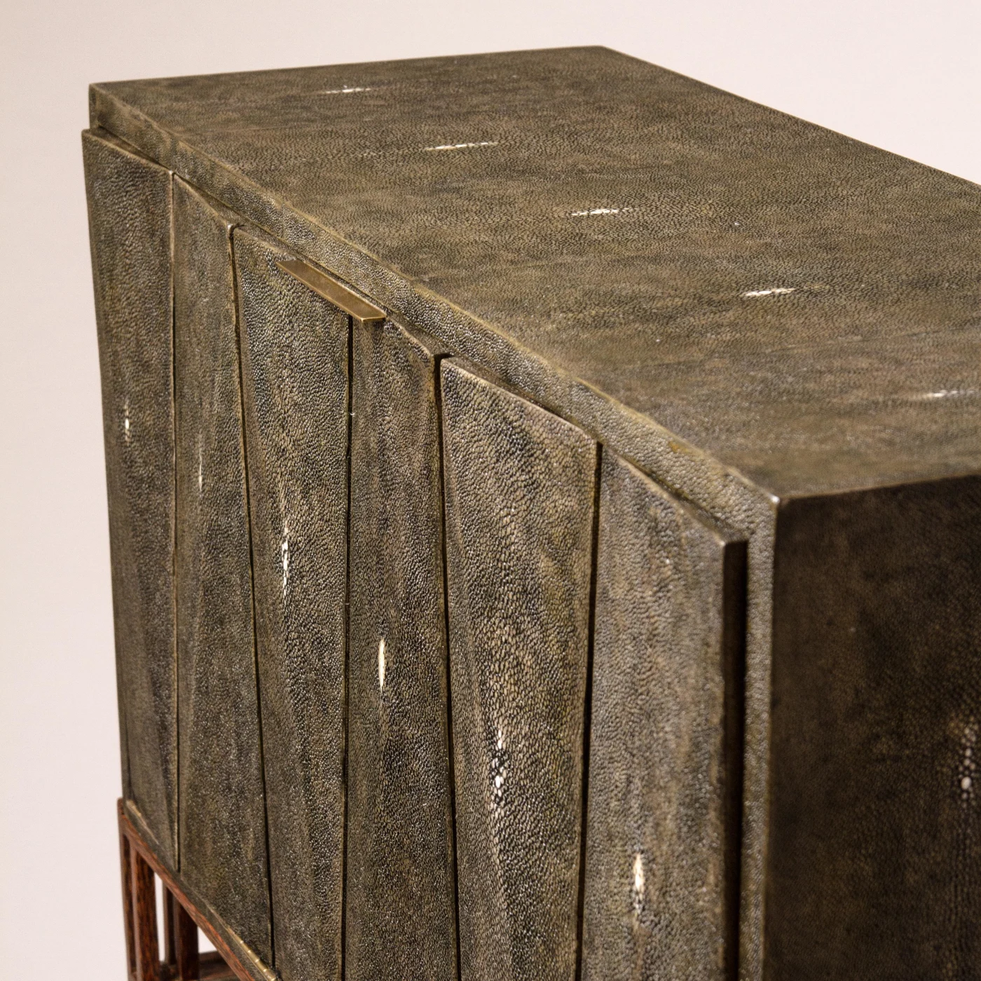 Secretaire Desk in Shagreen & Palmwood