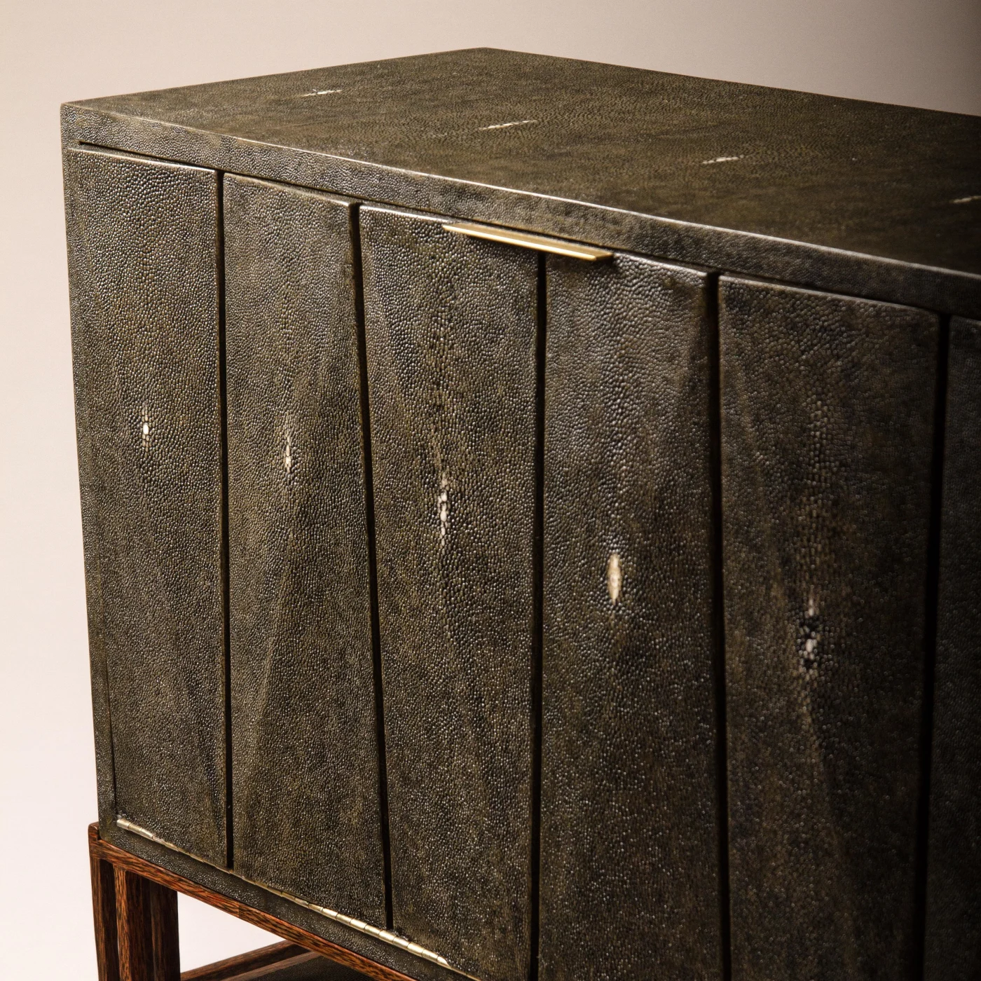 Secretaire Desk in Shagreen & Palmwood