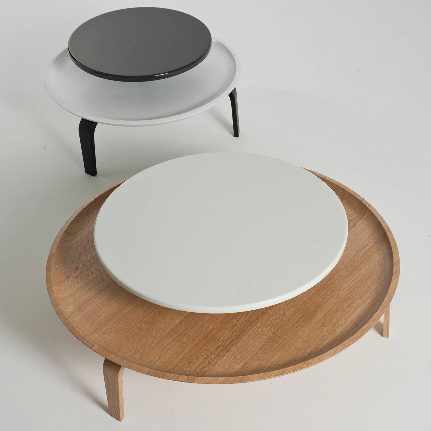 Secreto Round 90 White Top Coffee Table