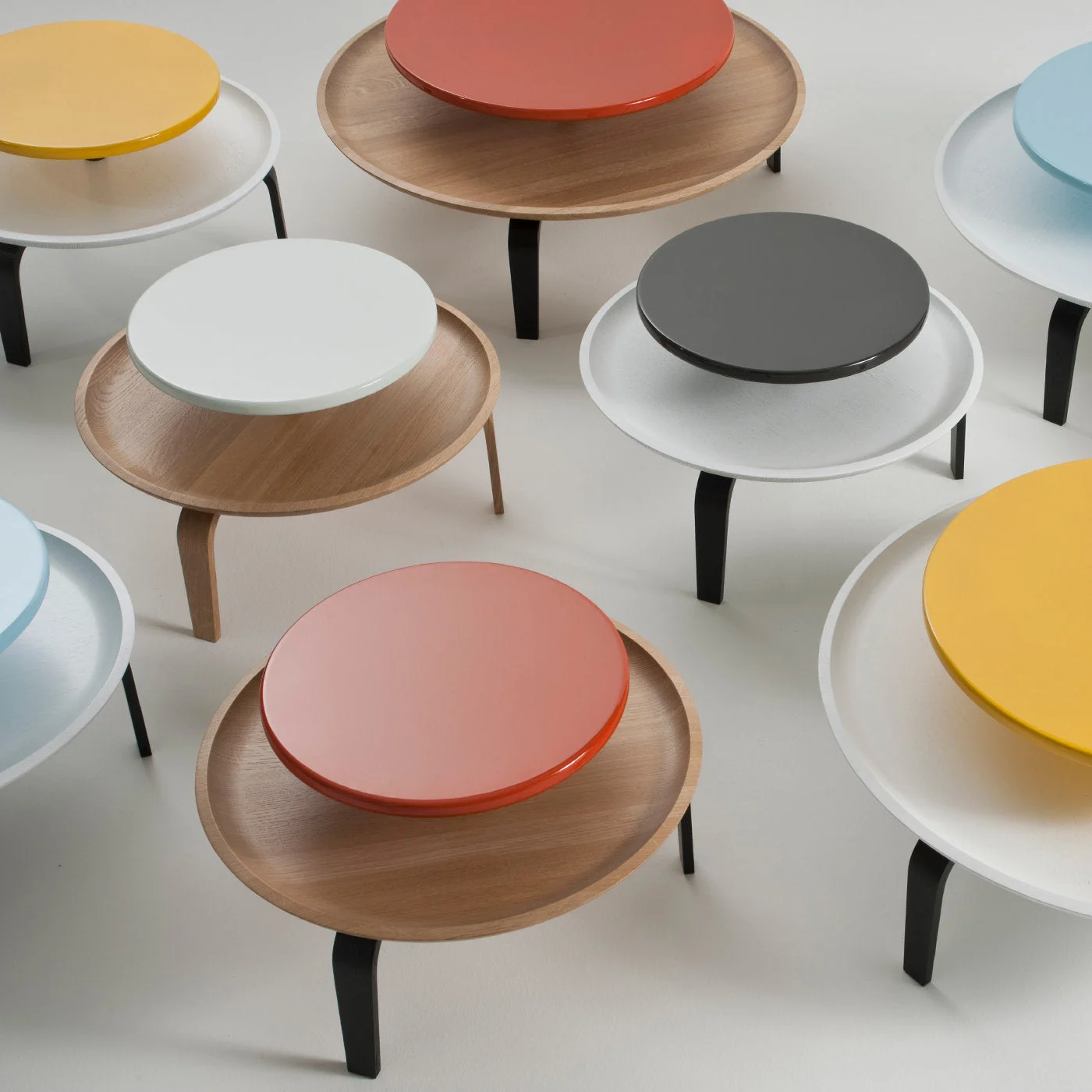 Secreto Round 90 White Top Coffee Table