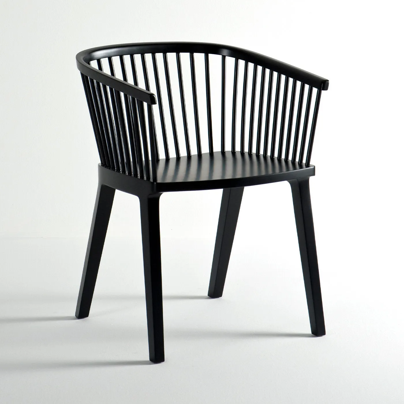 Secreto Matt Black Lacquered Chair