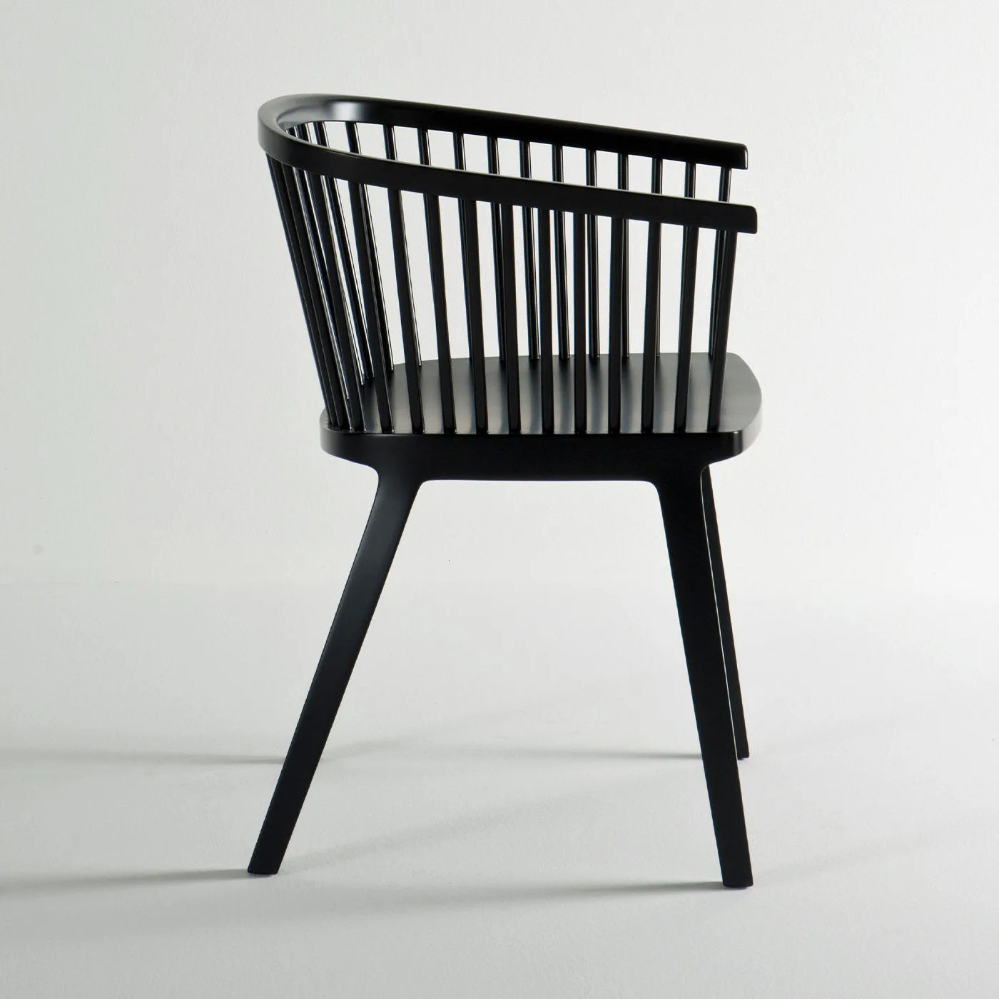 Secreto Matt Black Lacquered Chair