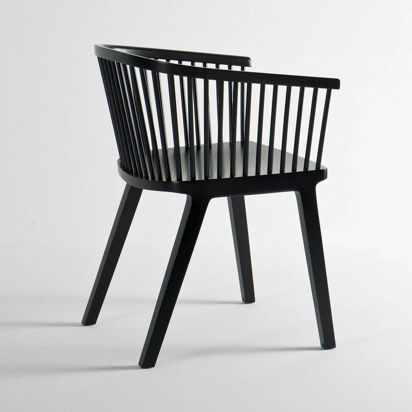 Secreto Matt Black Lacquered Chair