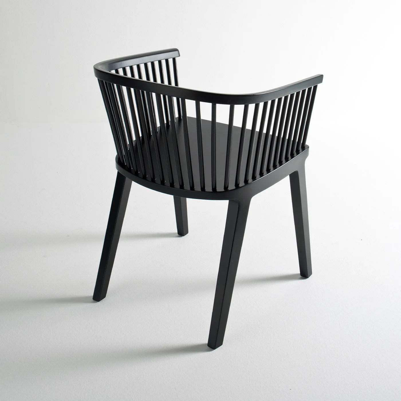 Secreto Matt Black Lacquered Chair