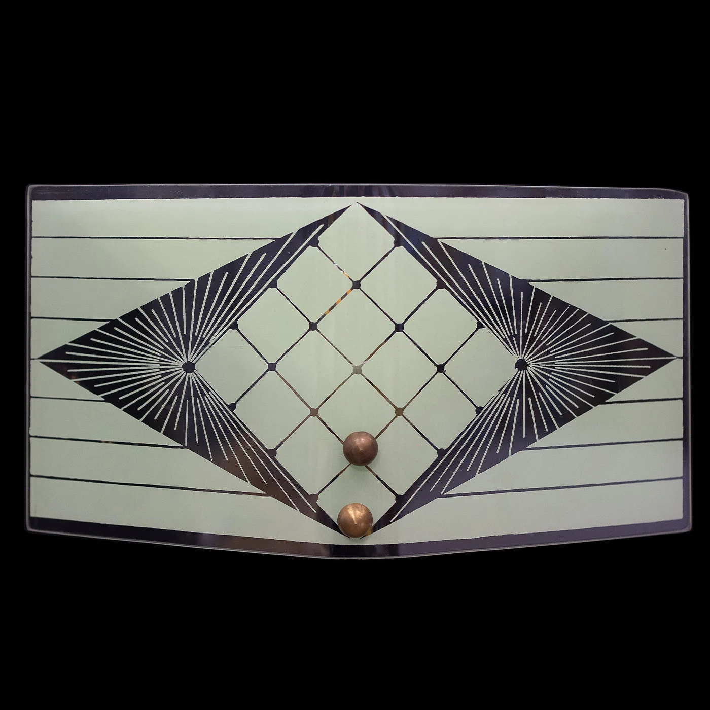 Set of 2 Curved Beige Glass Wall Light