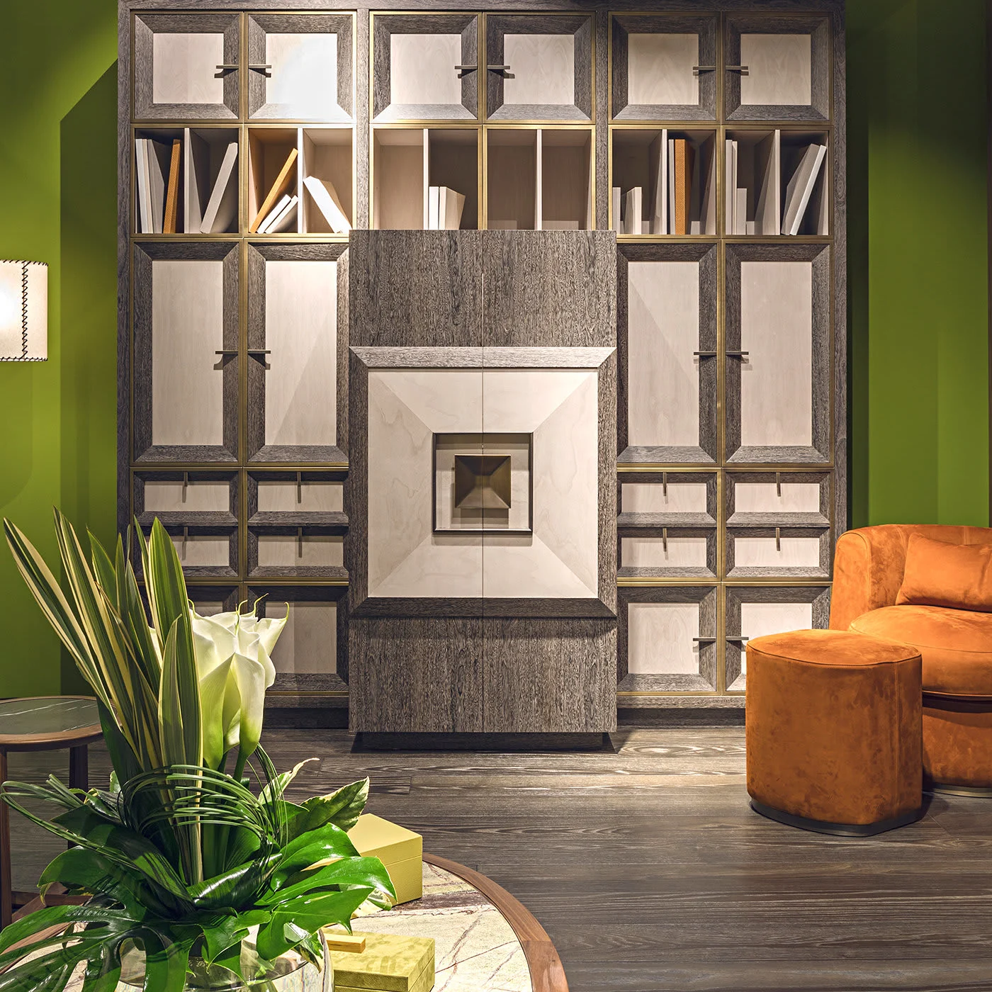 Set of Silvana Armchair And Gino Pouf By Simone Ciarmoli And Miguel Queda