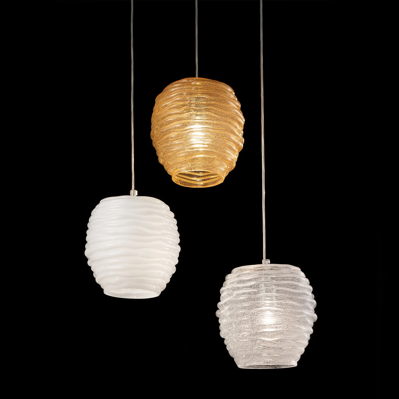 Sidney Rrregular Grooved Pendant