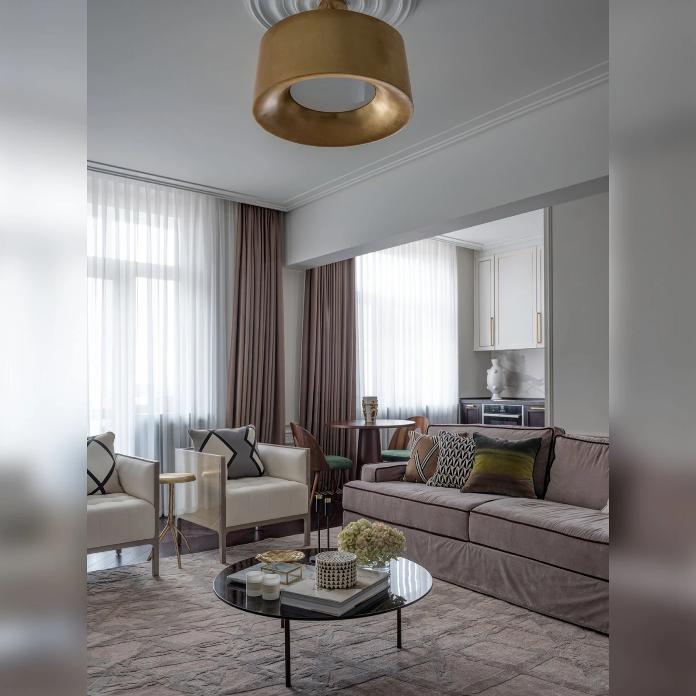 Sintra Purple Tufted Armchair