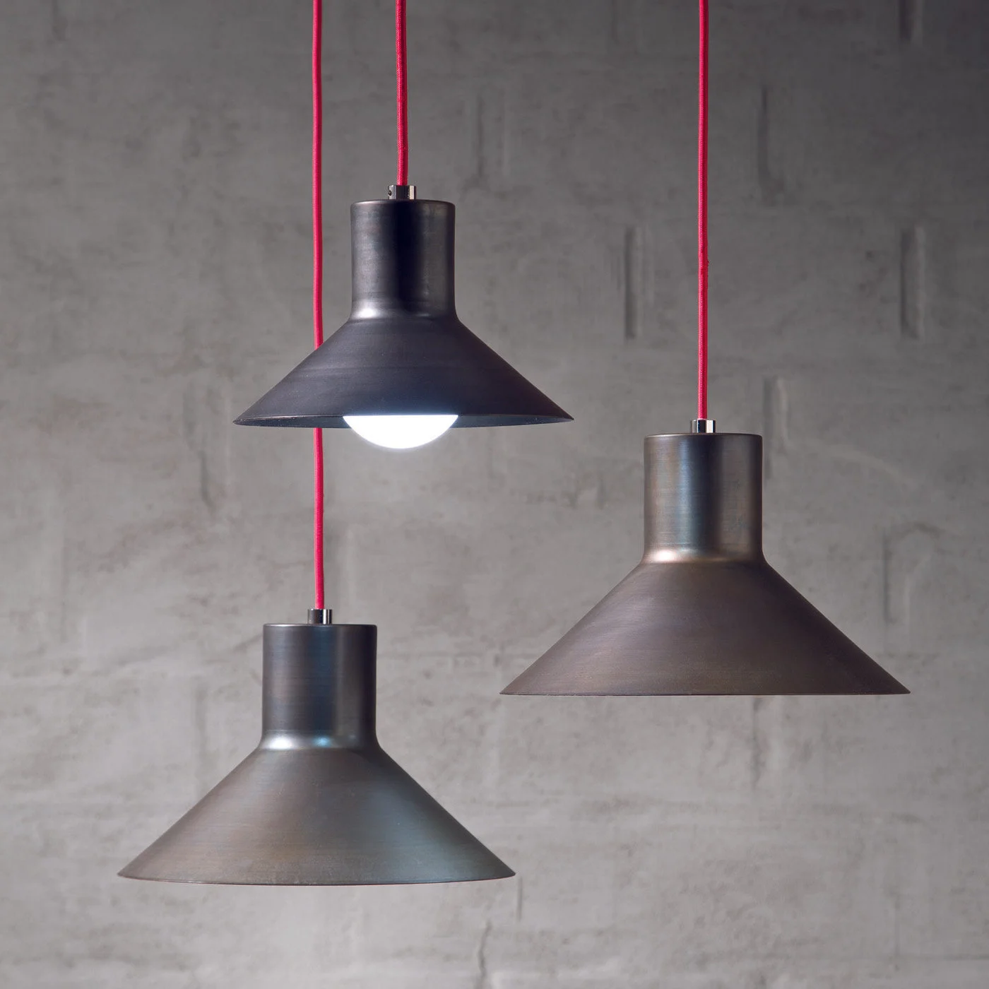 Sister Set of 2 Pendant Lamps by Enrico Azzimonti