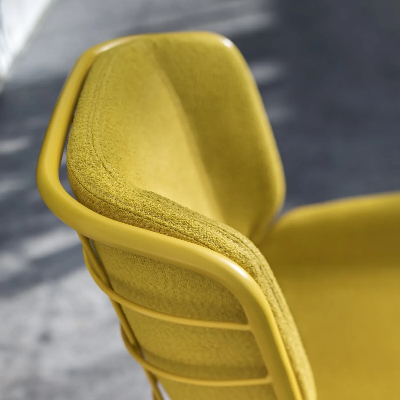 Skin Yellow Bar Stool By Giacomo Cattani