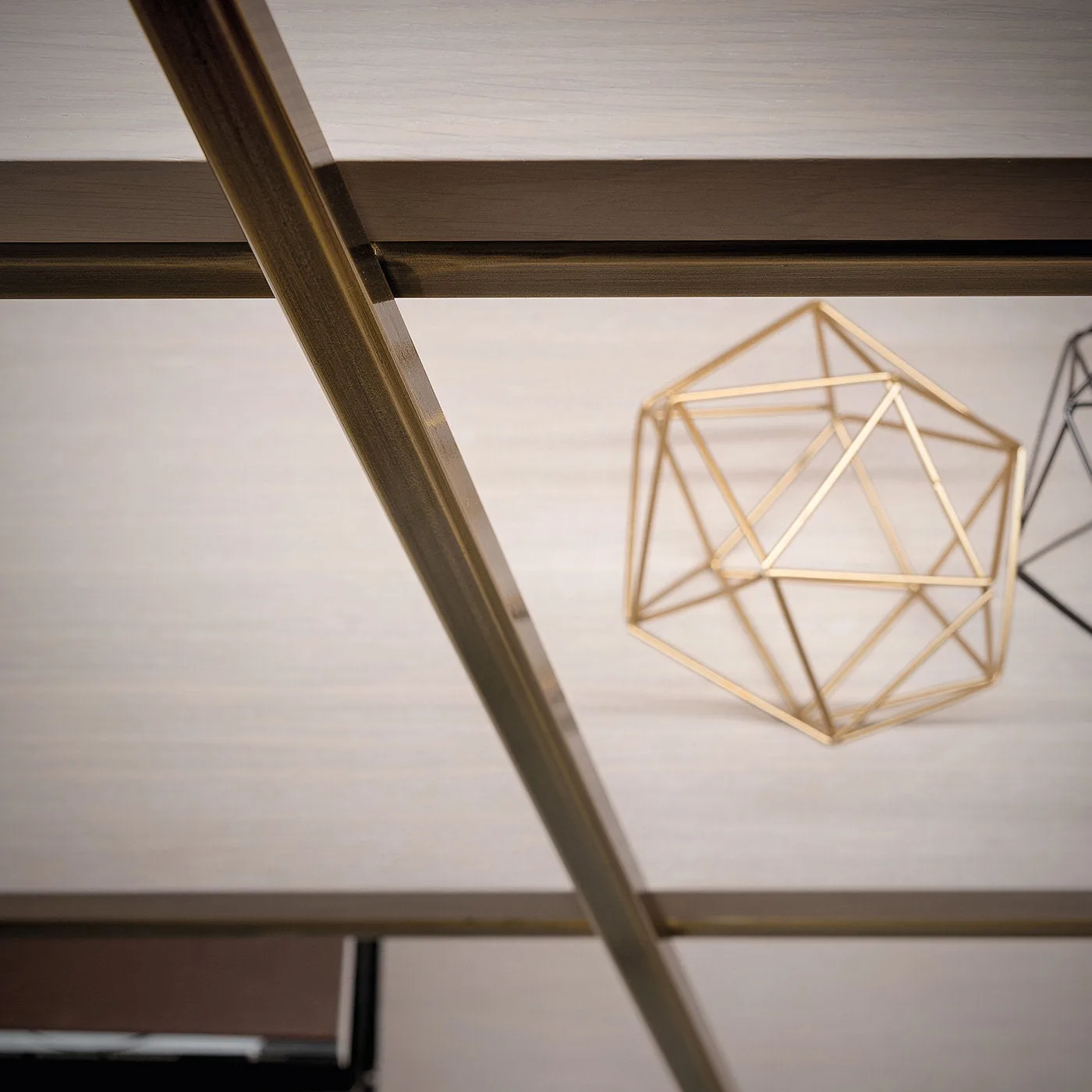 Slash Sculptural Black Bookcase