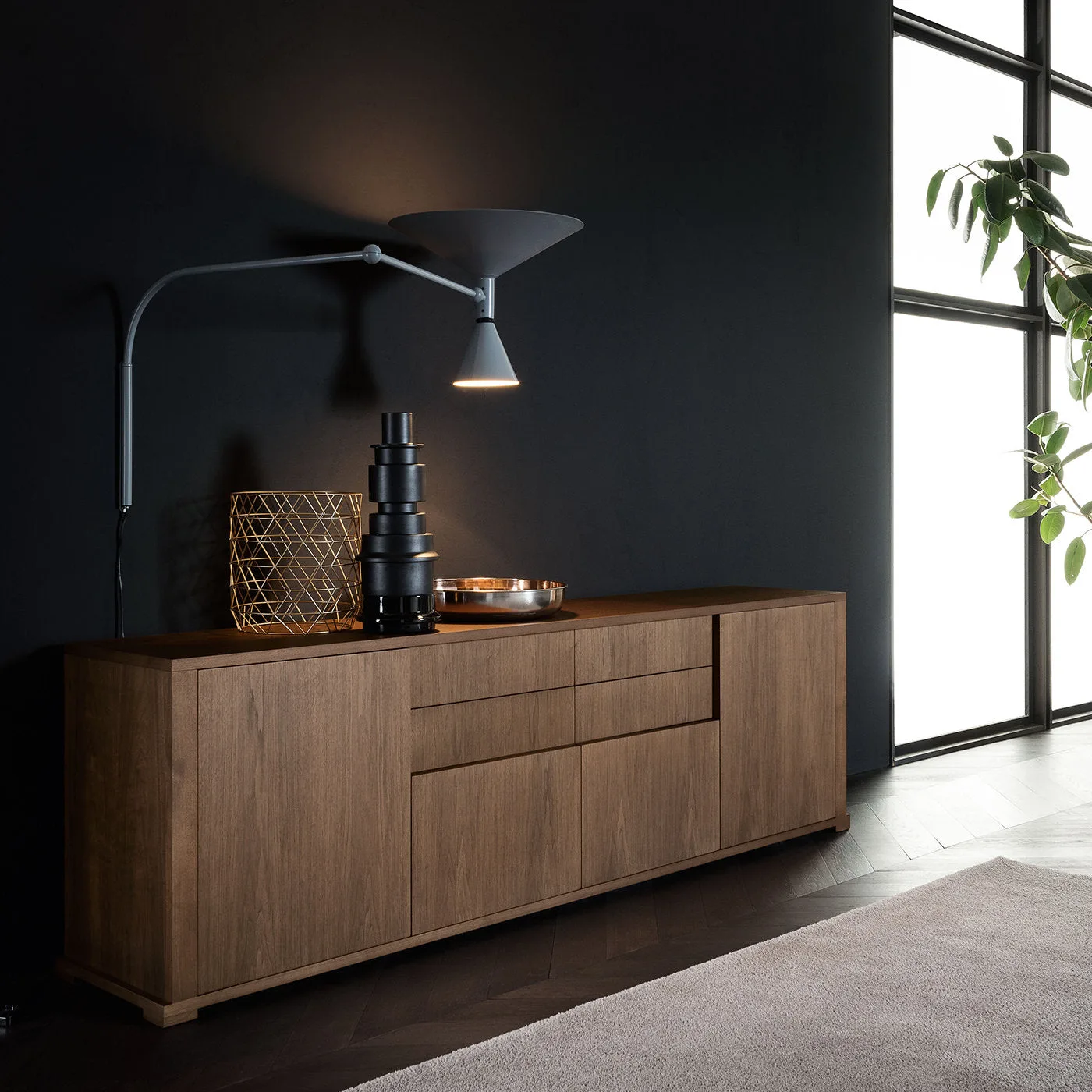 Slash Poetry Natural Walnut Sideboard