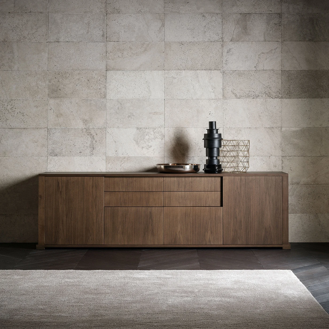 Slash Poetry Natural Walnut Sideboard