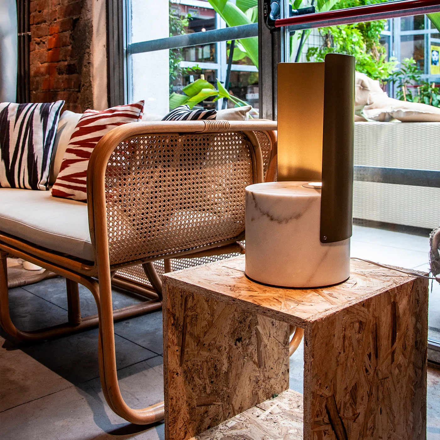 Paonazzo Marble Baglio Table Lamp