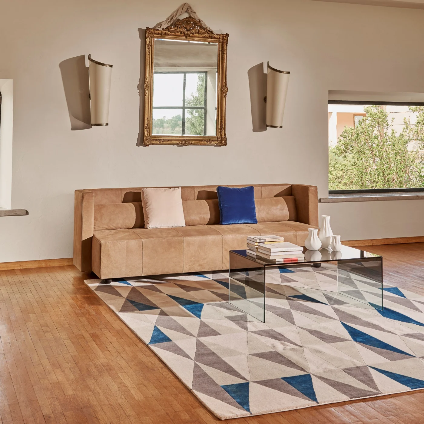 Smoke Low Rectangular Glass Coffee Table By Marcel Wanders