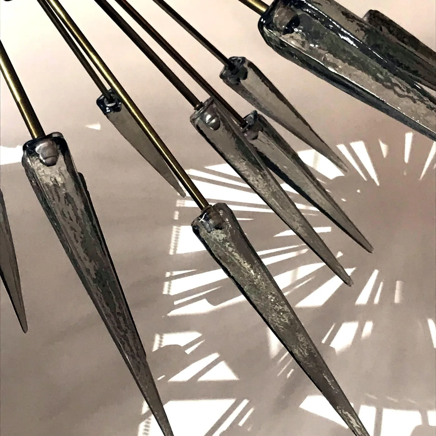 Smoky Black Puntali Sputnik Chandelier