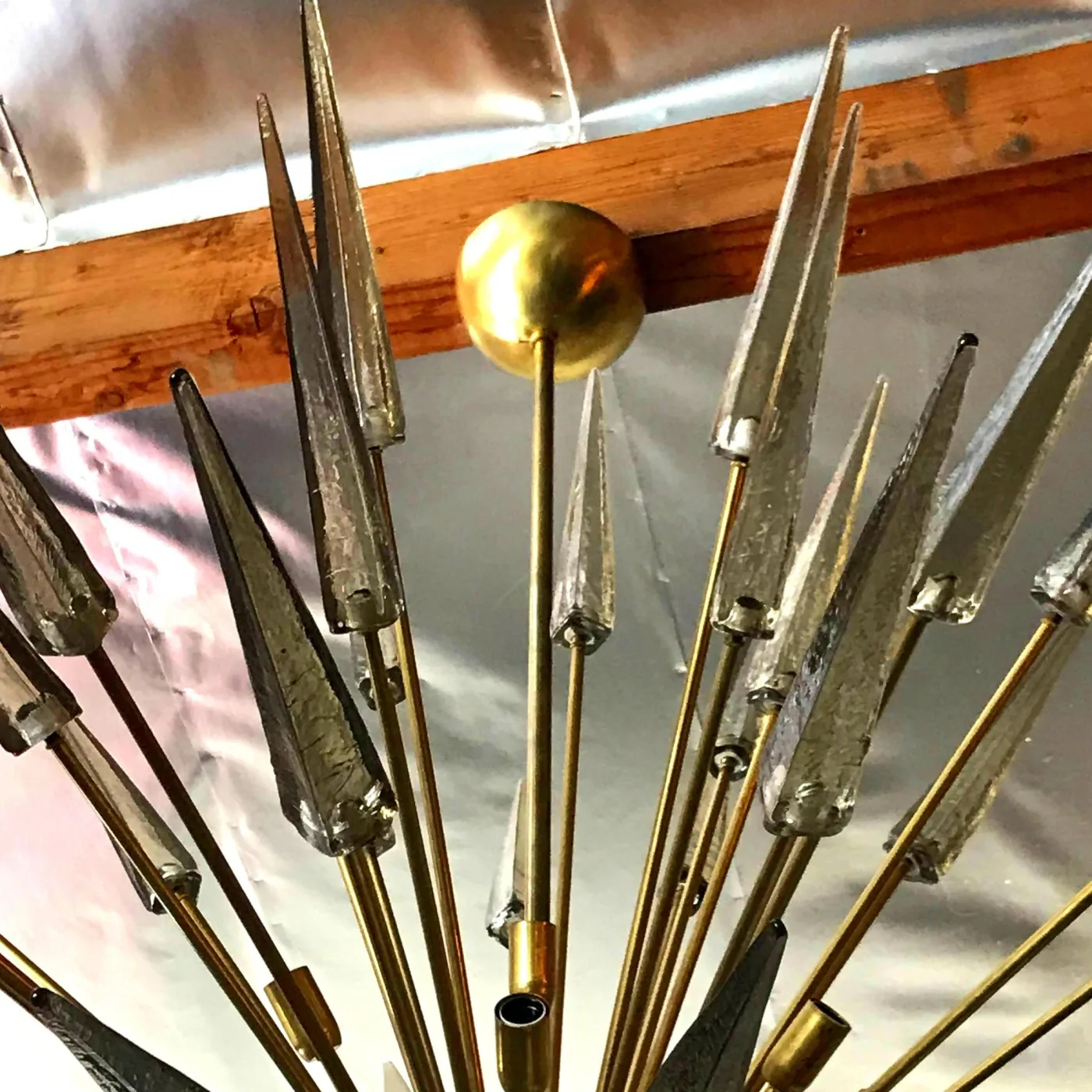 Smoky Black Puntali Sputnik Chandelier