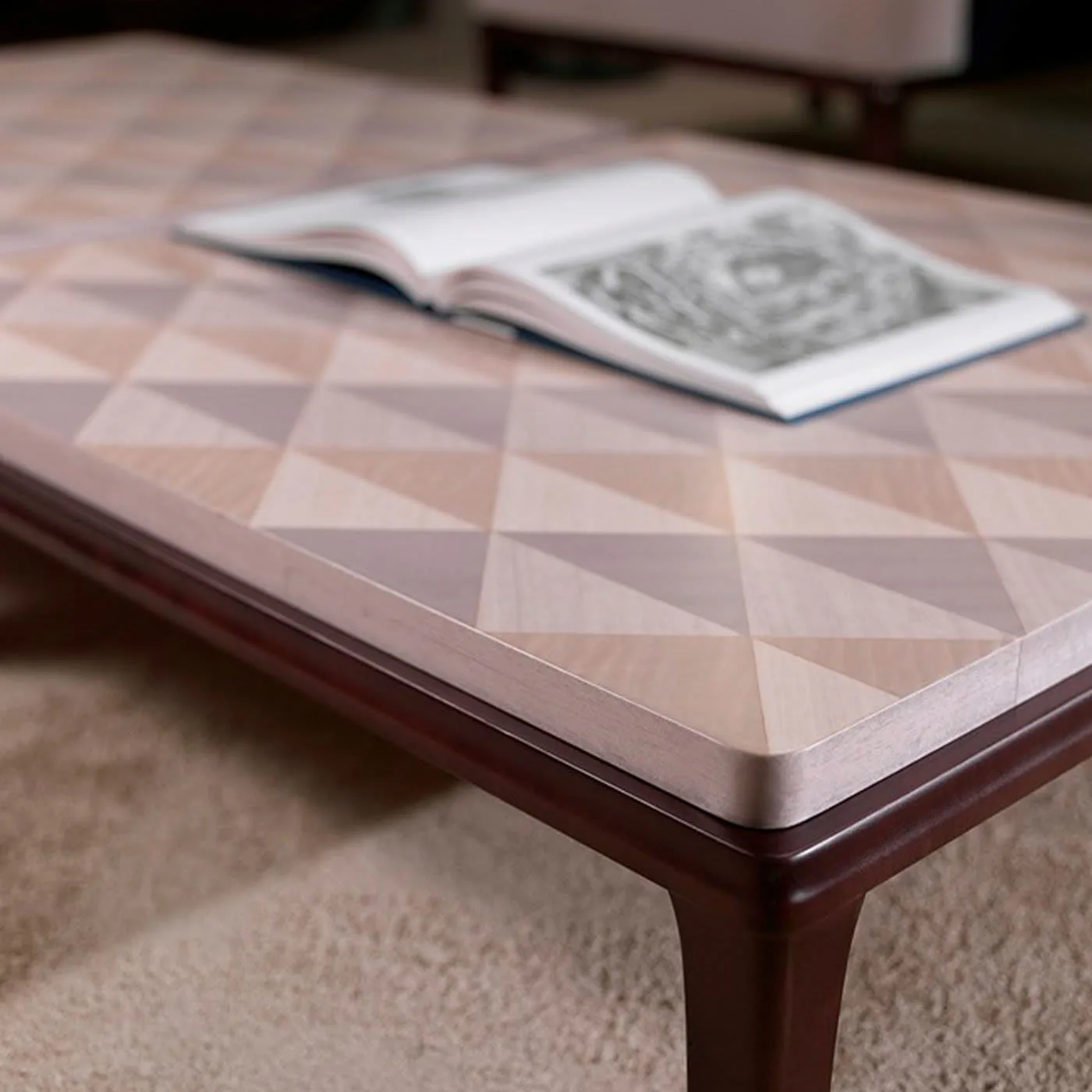 Square Inlaid Coffee Table