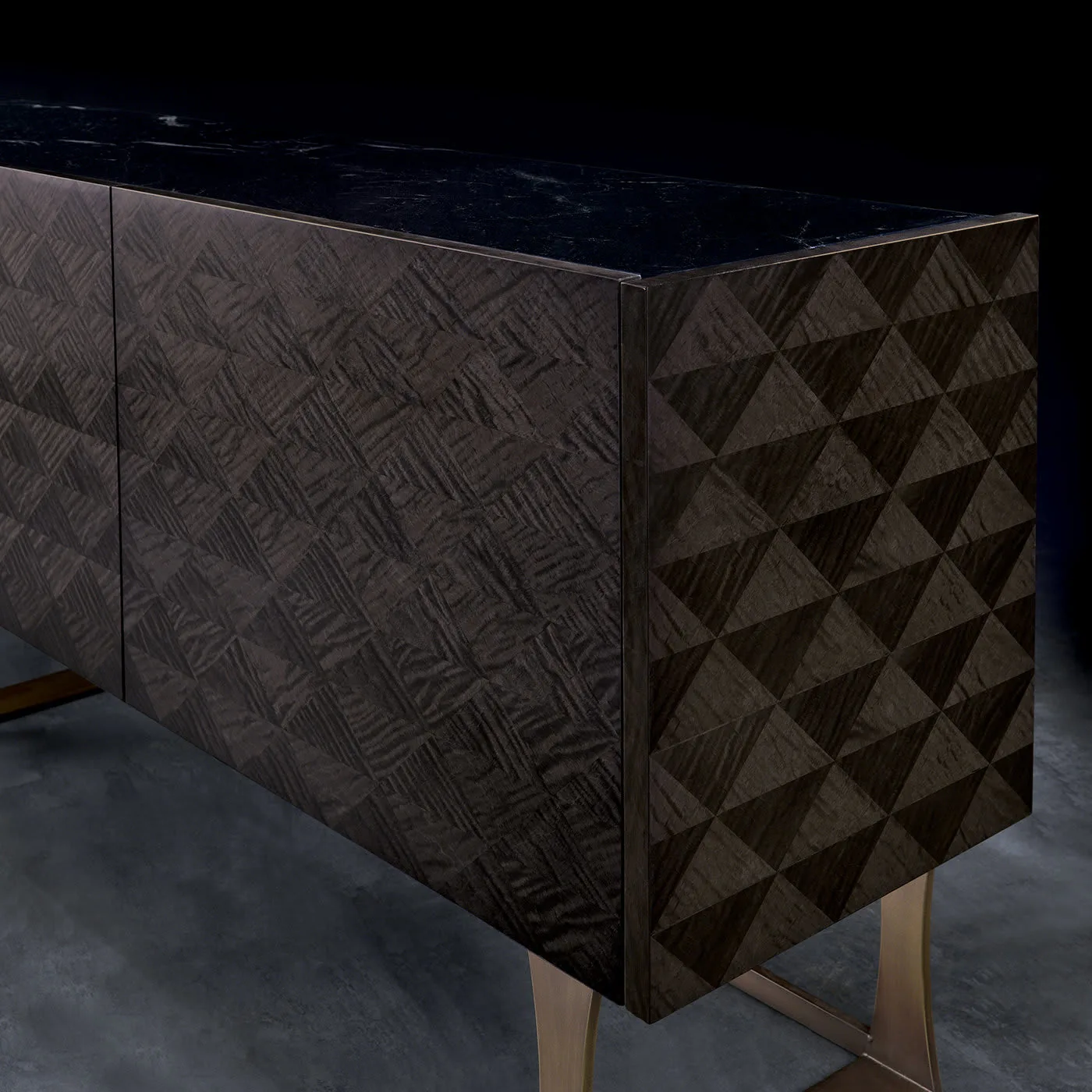 Square Sycamore Sideboard