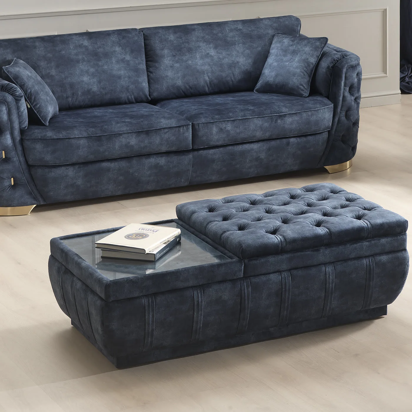 Starlight Plus Pouf With Coffee Table