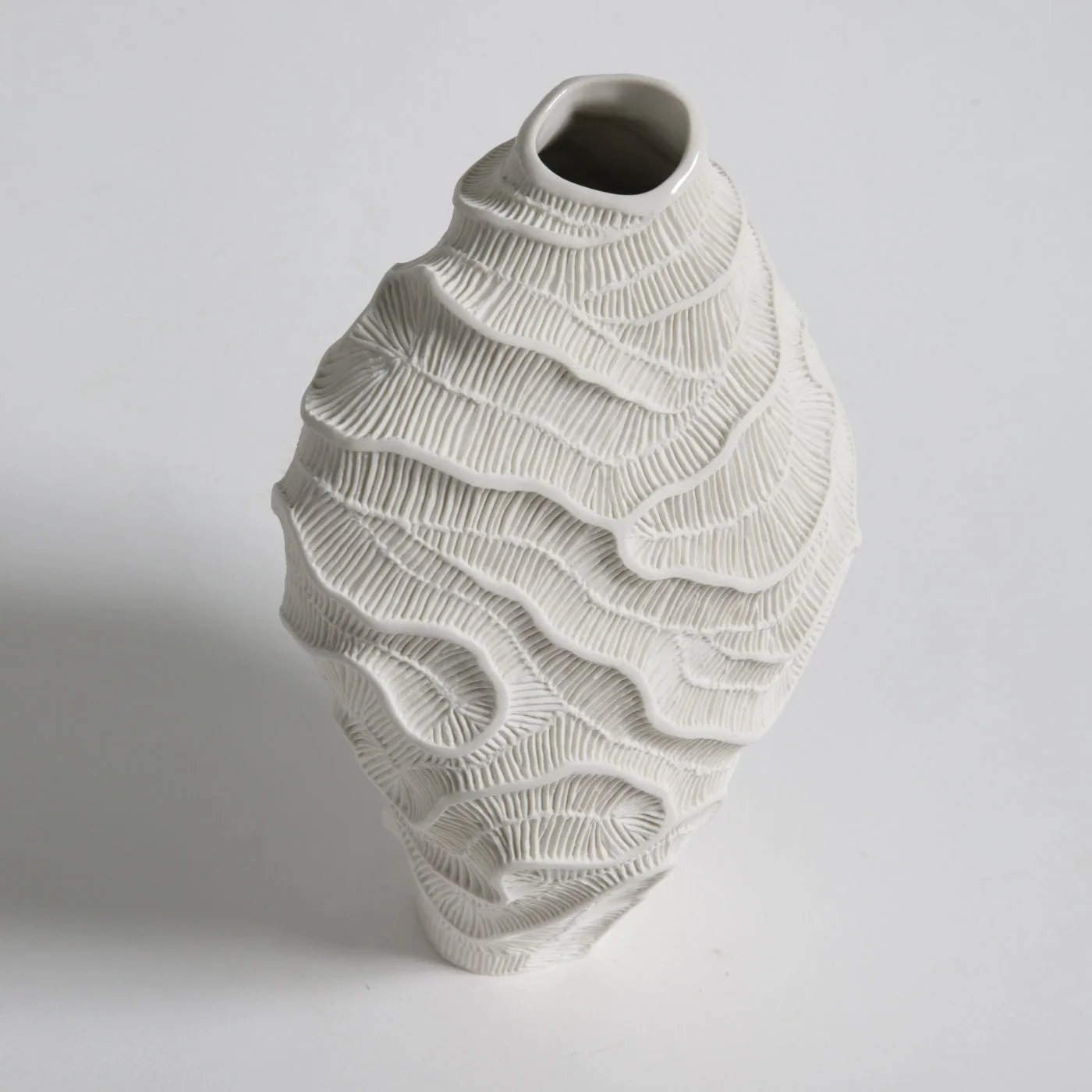 Stony White Vase