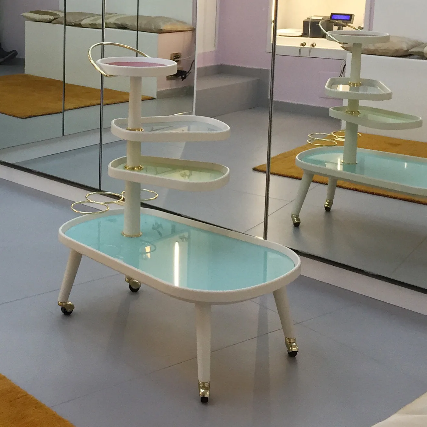 Sushi Bar Cart in White