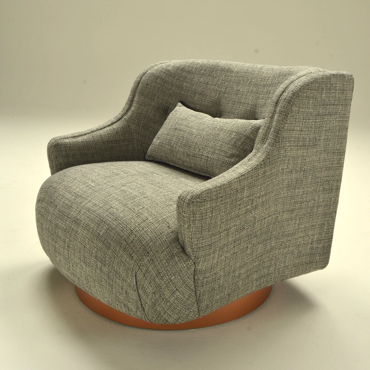 Swivel Gray Armchair